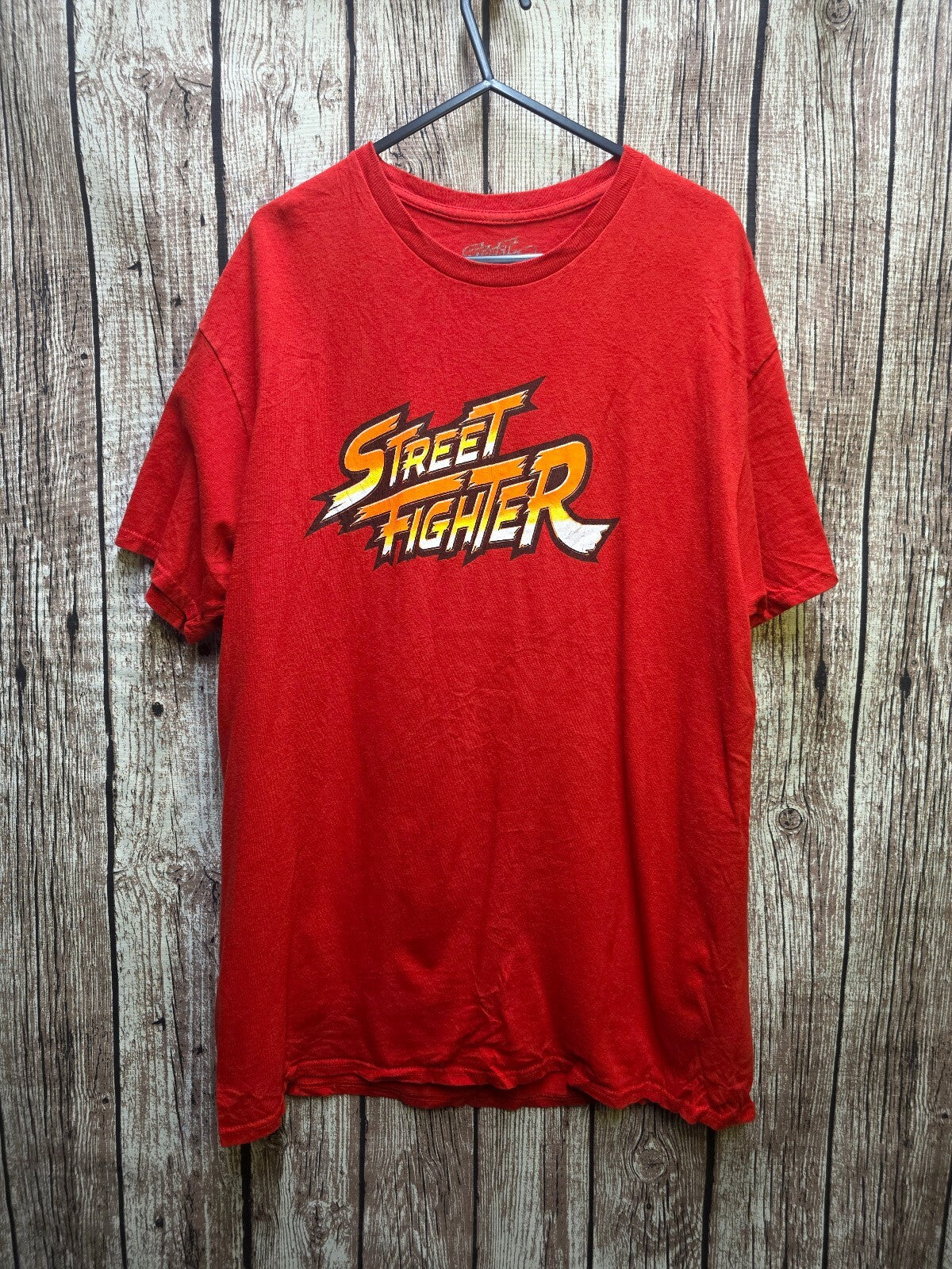 Street Fighter Ryu Graphic T Shirt Red L AN1094