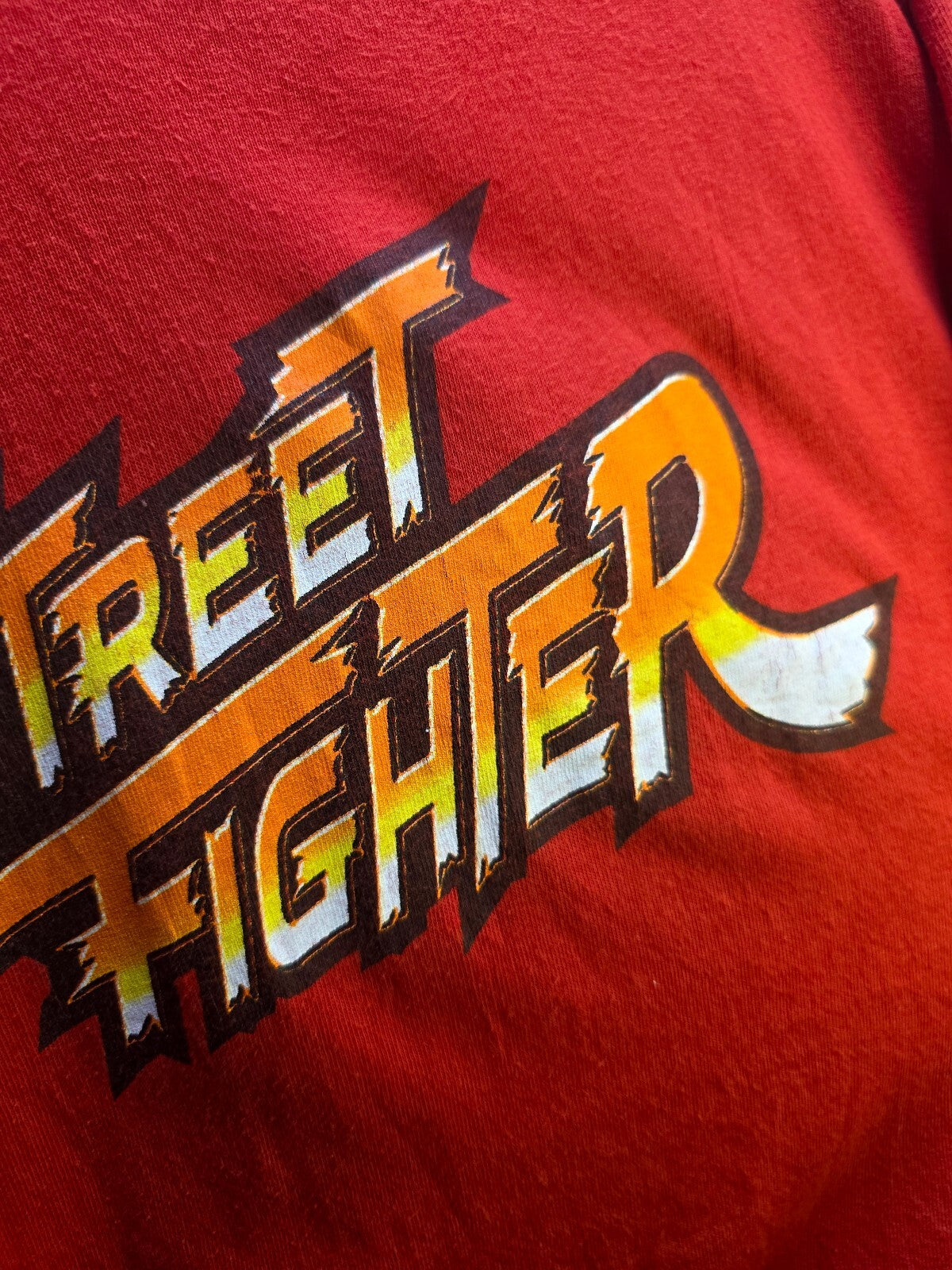 Street Fighter Ryu Graphic T Shirt Red L AN1094