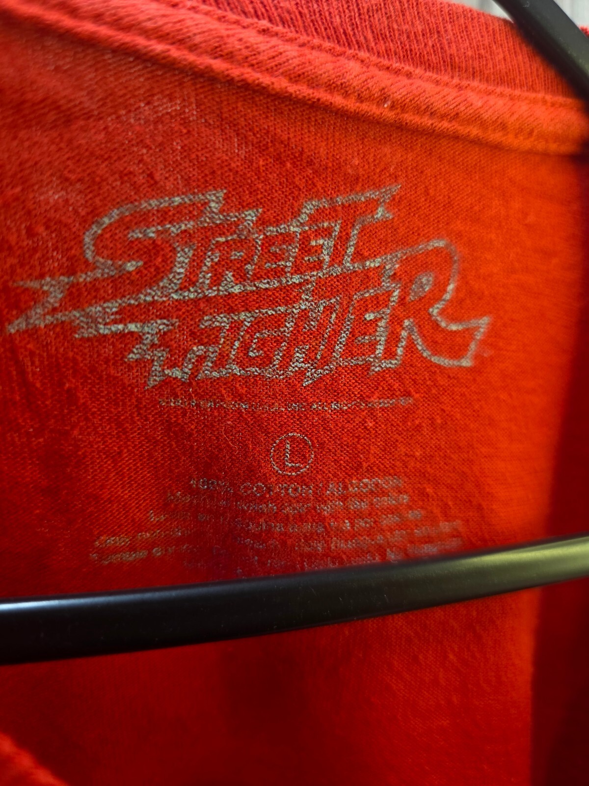 Street Fighter Ryu Graphic T Shirt Red L AN1094