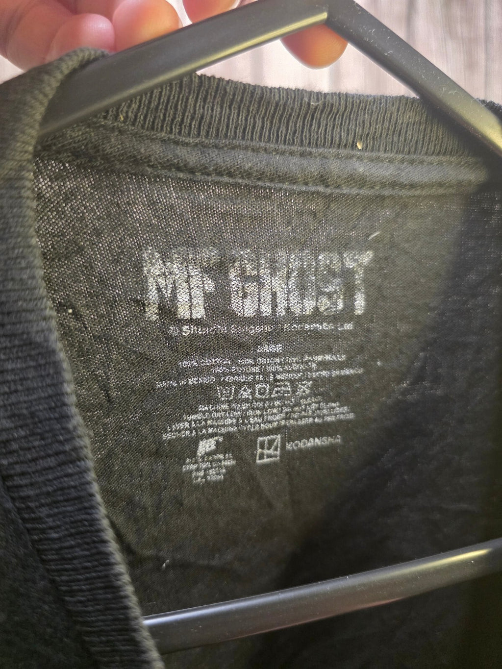 MF Ghost Graphic T Shirt Black M AN1096