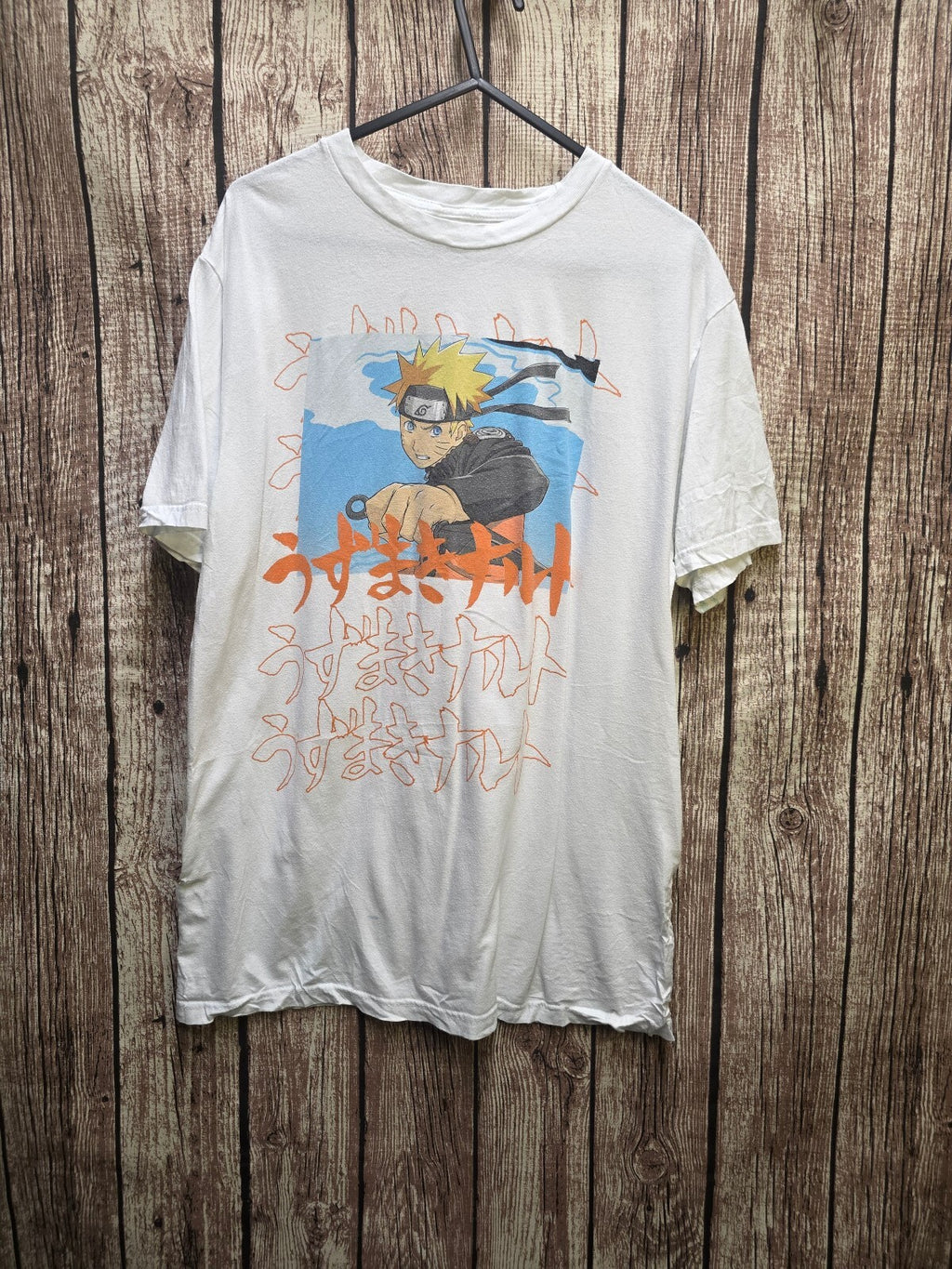 Naruto Shippuden Graphic T Shirt White M AN1100