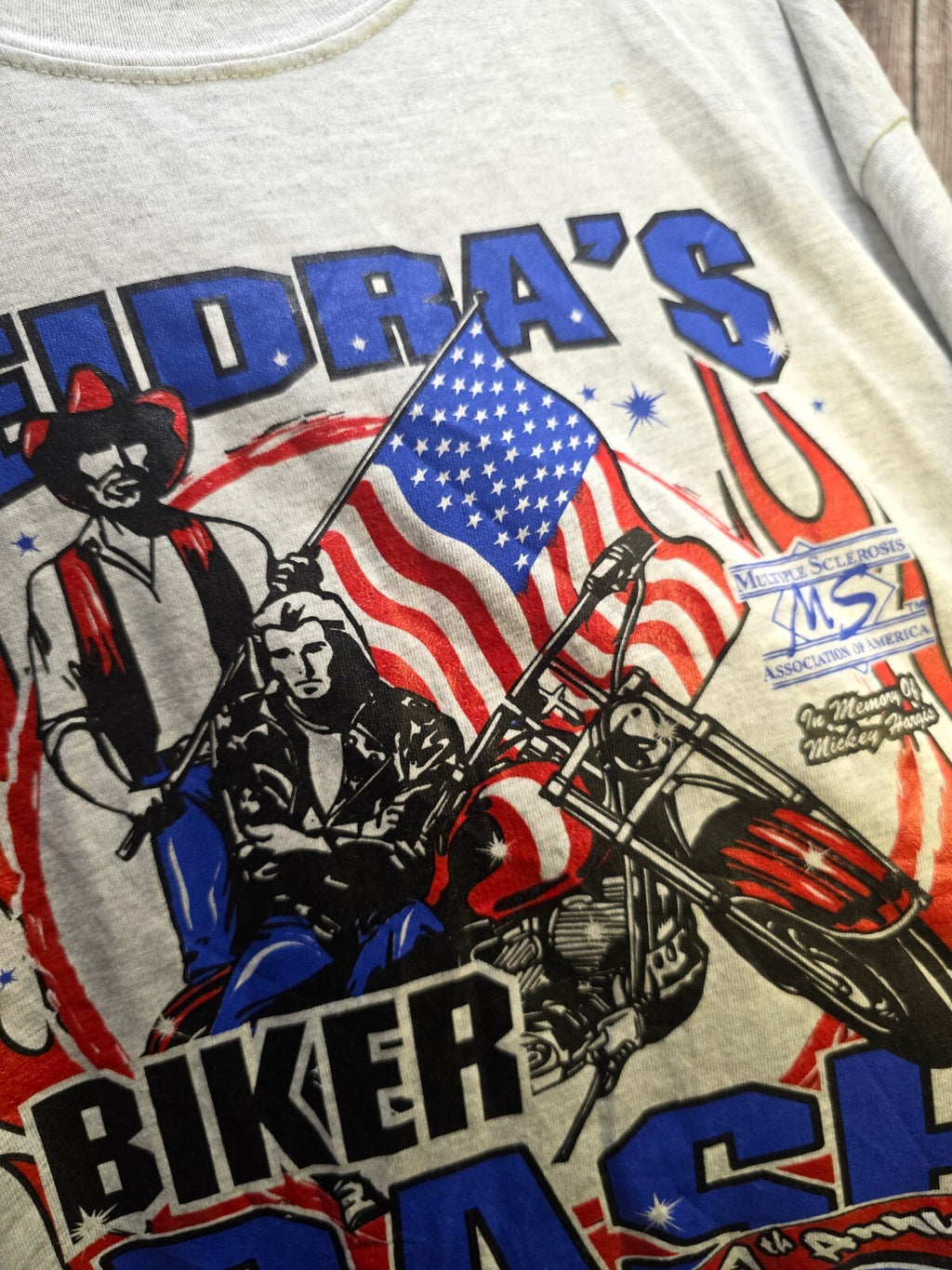 Gildan Deadra's Biker Bash T Shirt Grey 2XL AN1101
