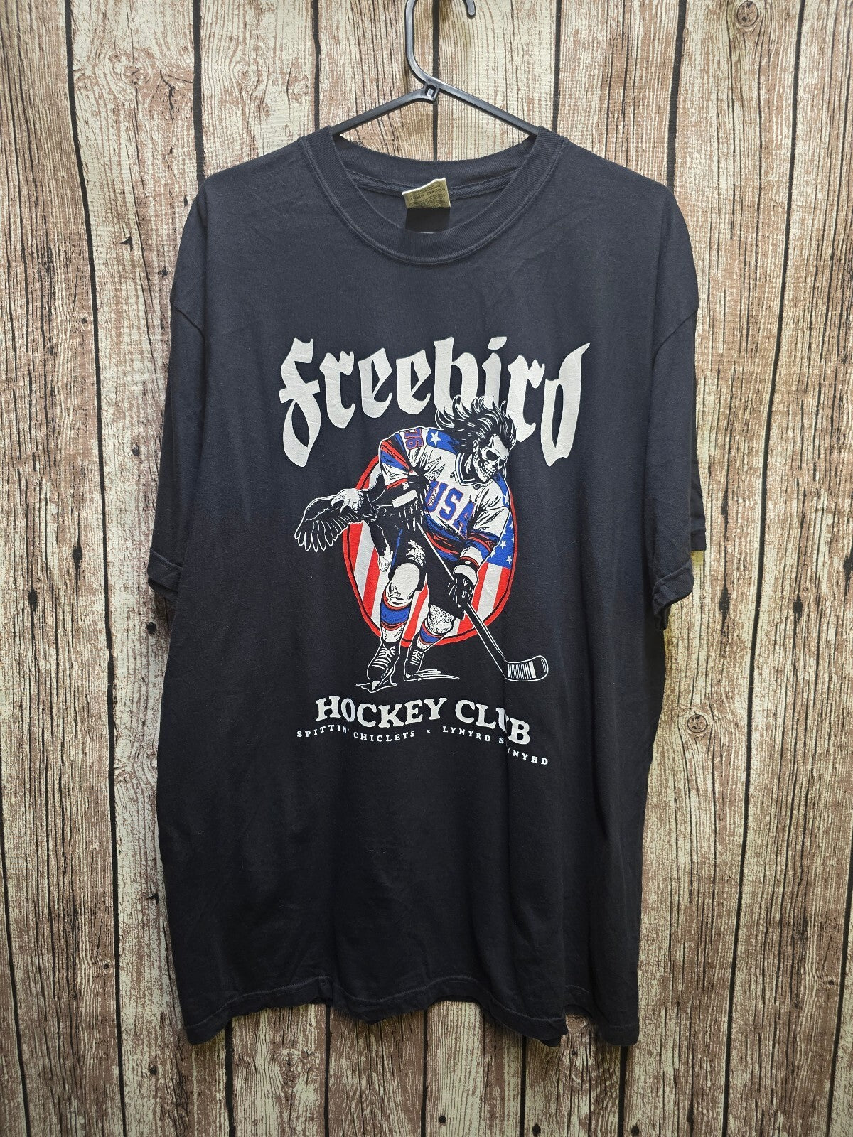 Freebird Hockey Club Graphic T Shirt Black XL AN1104
