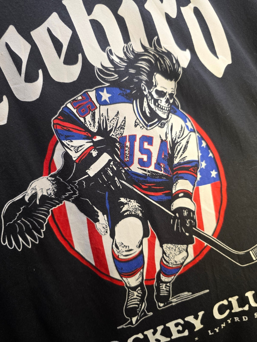 Freebird Hockey Club Graphic T Shirt Black XL AN1104