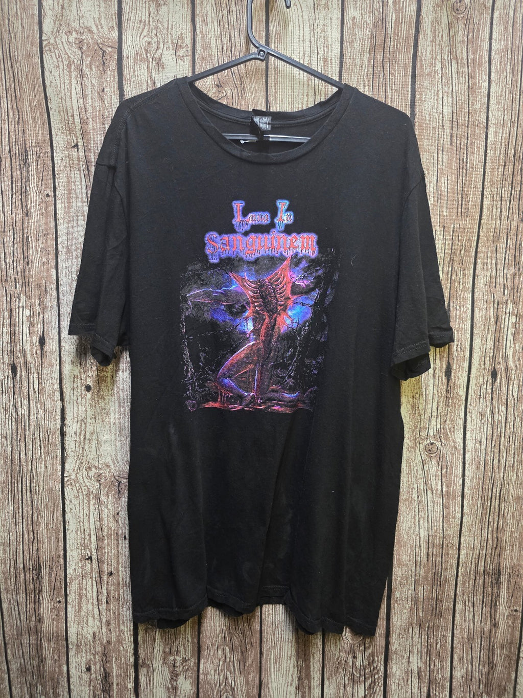 I Am Sanguinem Graphic T Shirt Black AN1105