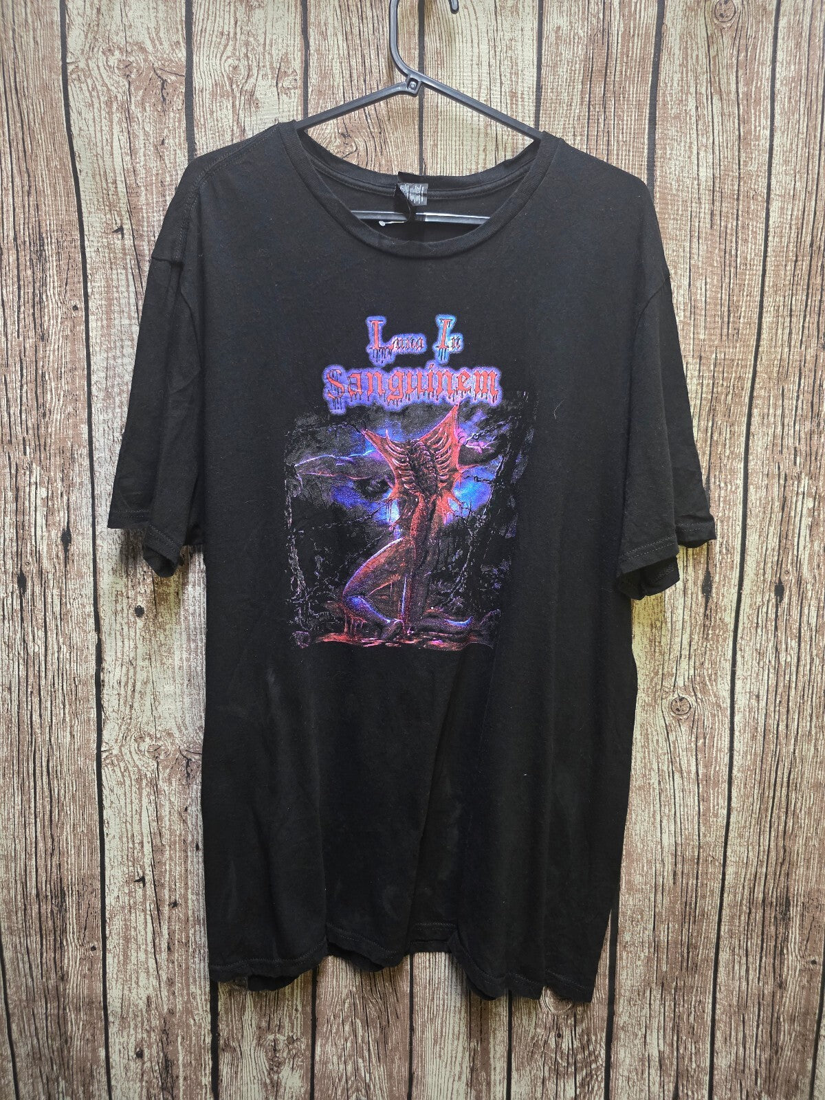 I Am Sanguinem Graphic T Shirt Black AN1105
