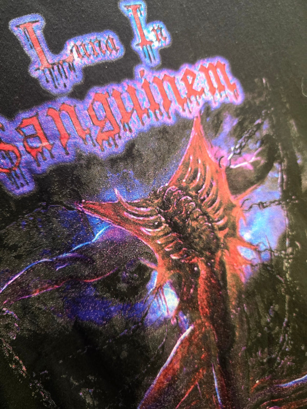 I Am Sanguinem Graphic T Shirt Black AN1105