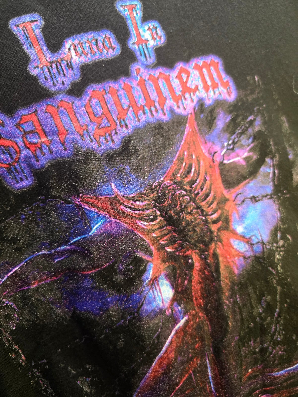 I Am Sanguinem Graphic T Shirt Black AN1105