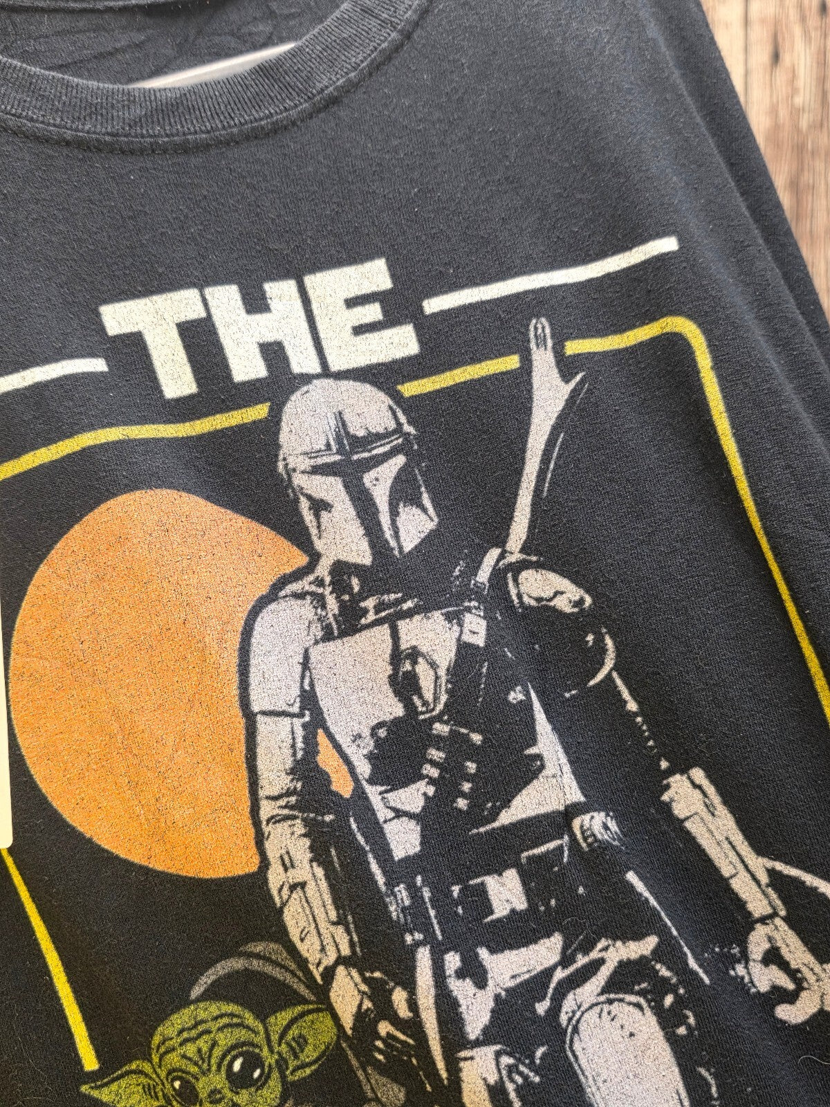 Star Wars The Mandalorian Graphic T Shirt Black MX751