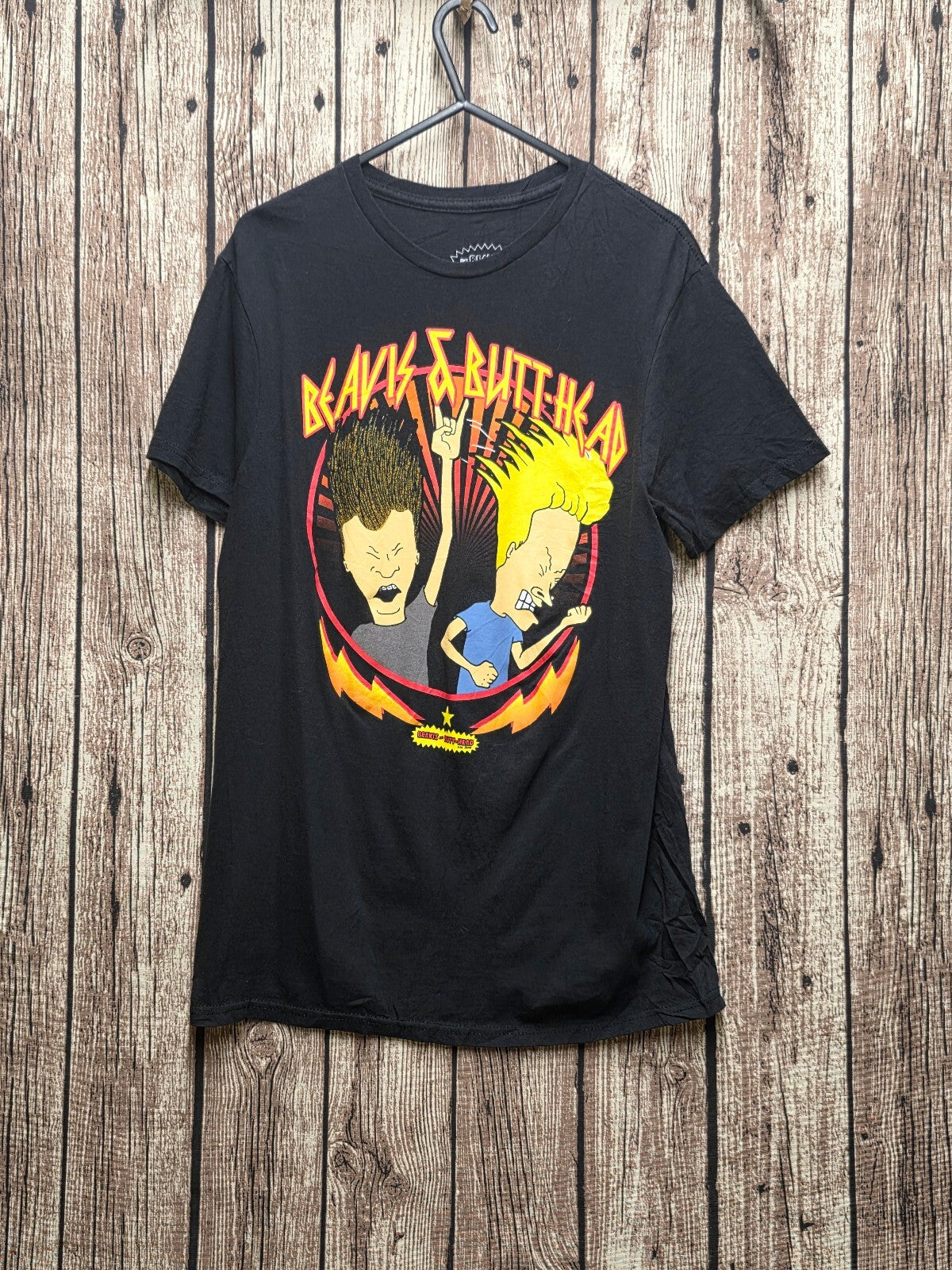Beavis and Butt Head Graphic T Shirt Black Size S MX753
