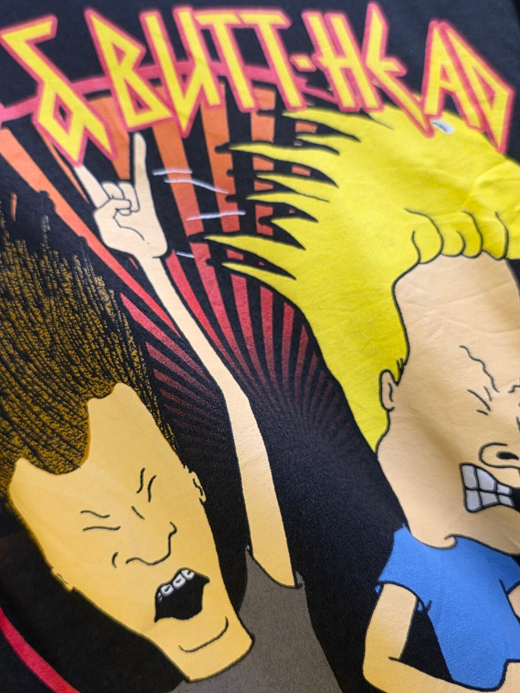 Beavis and Butt Head Graphic T Shirt Black Size S MX753
