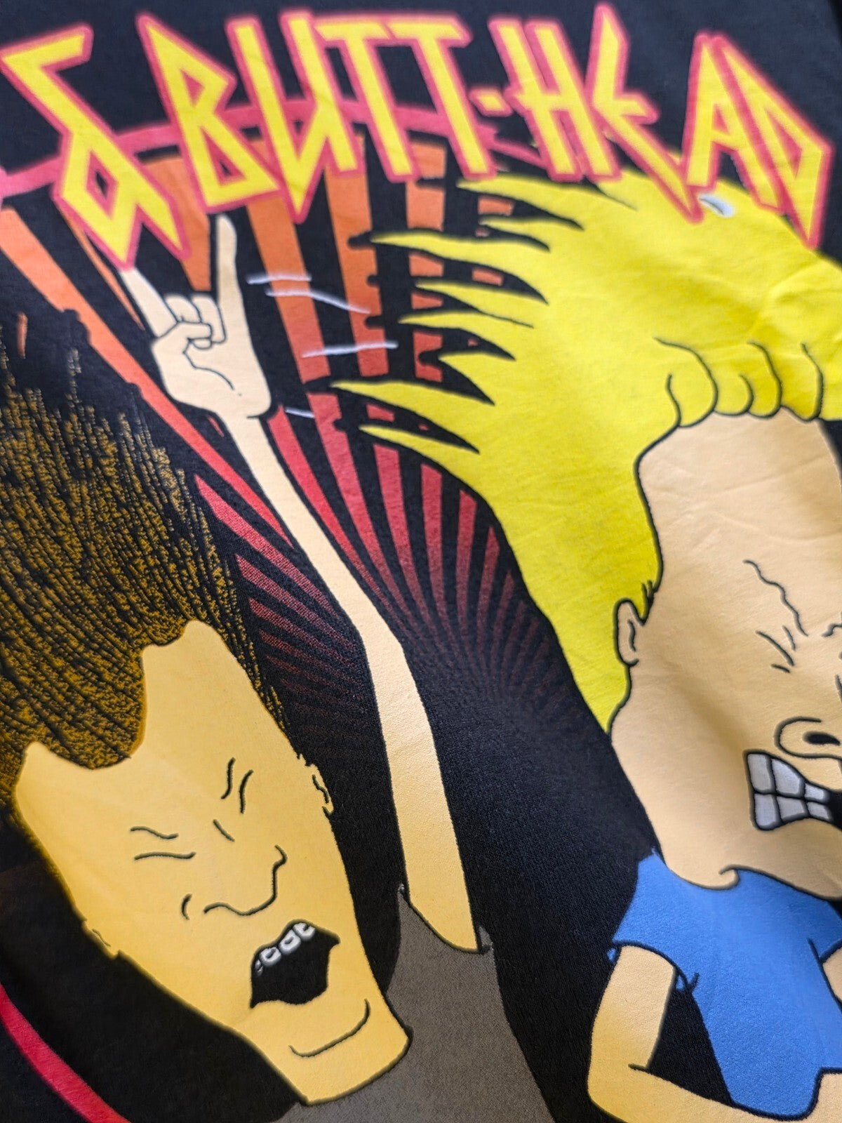 Beavis and Butt Head Graphic T Shirt Black Size S MX753