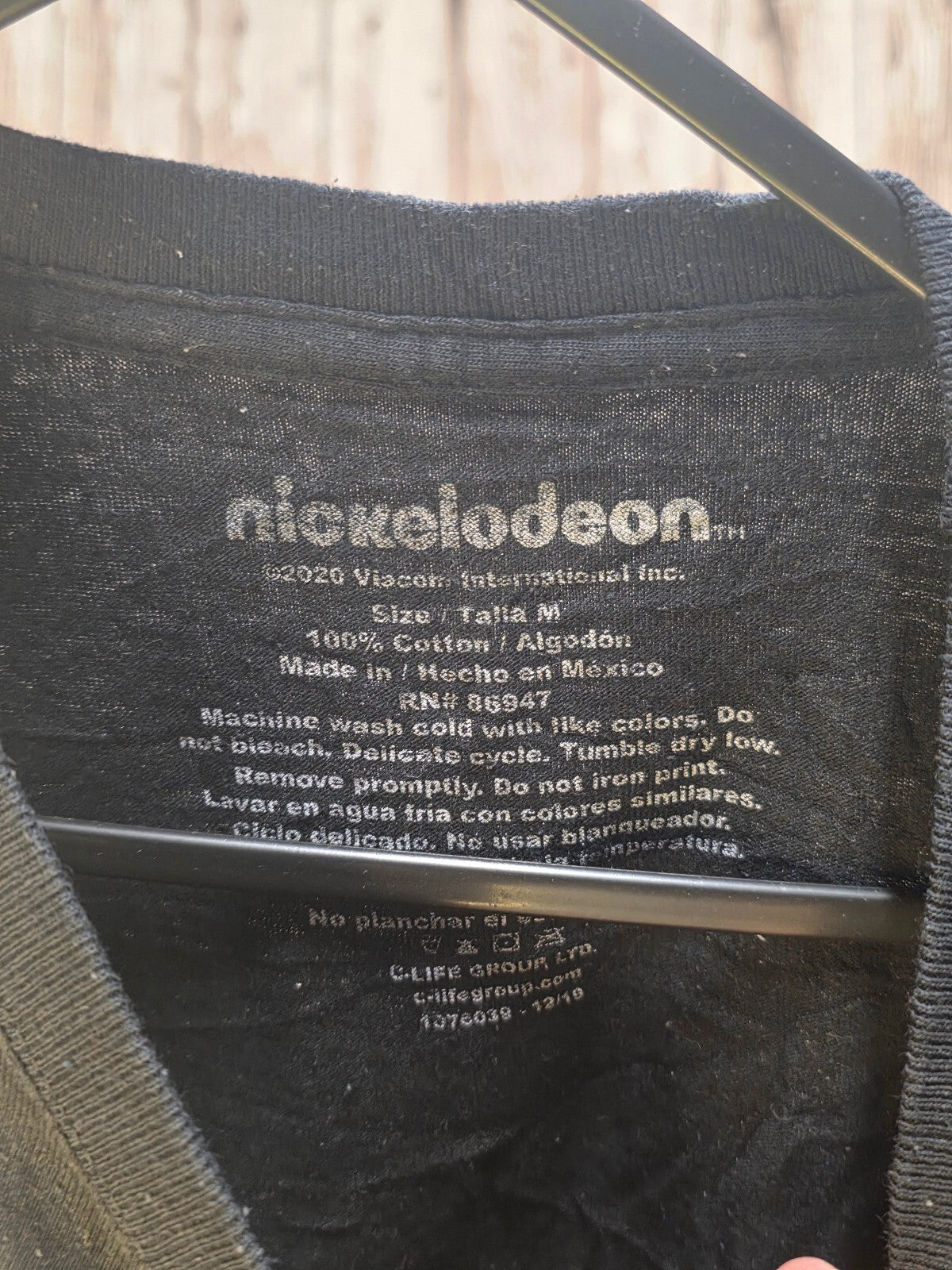 Nickelodeon Rugrats Character Graphic T Shirt Black MX754