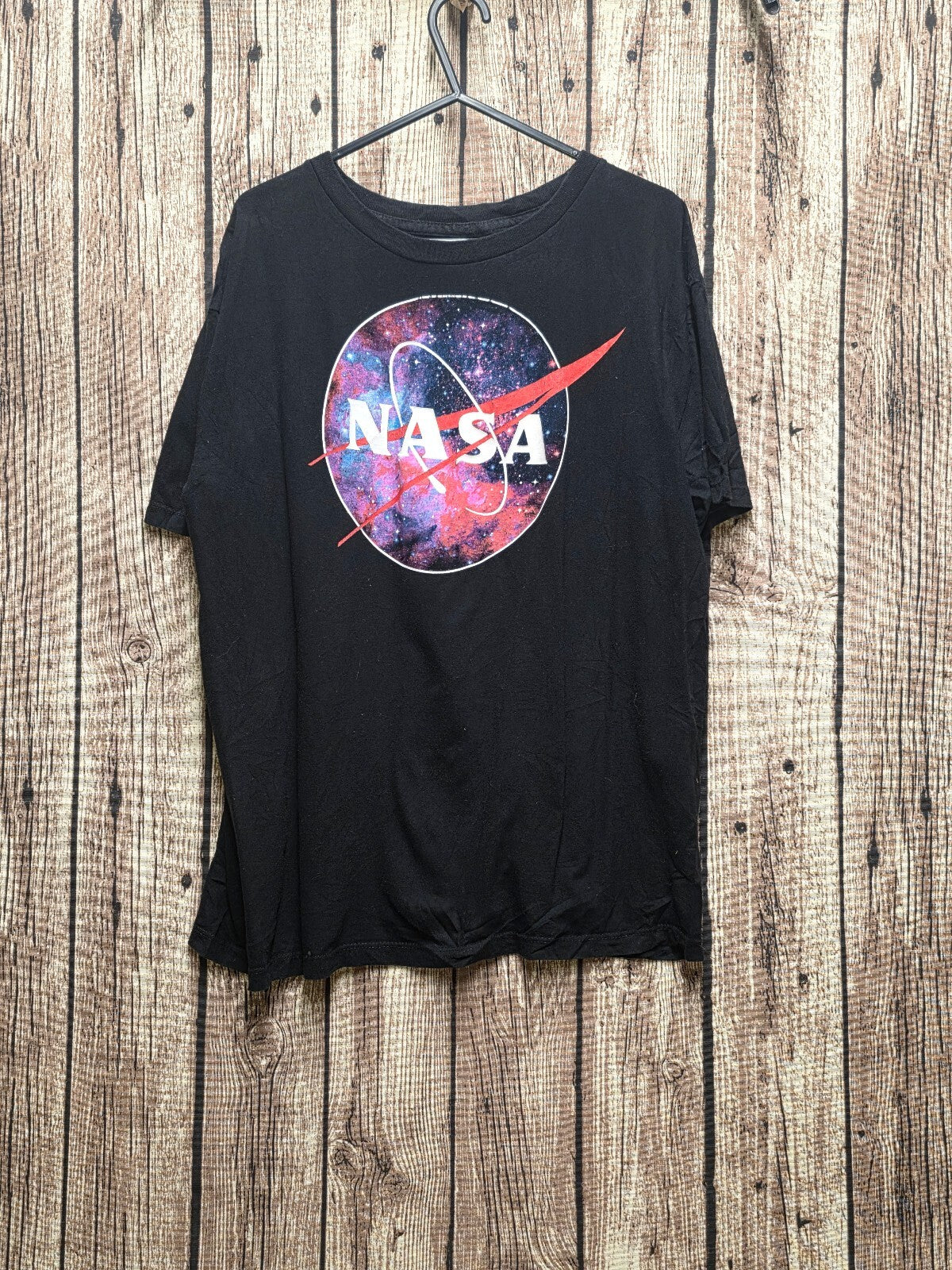 NASA Galaxy Logo T Shirt Black MX755