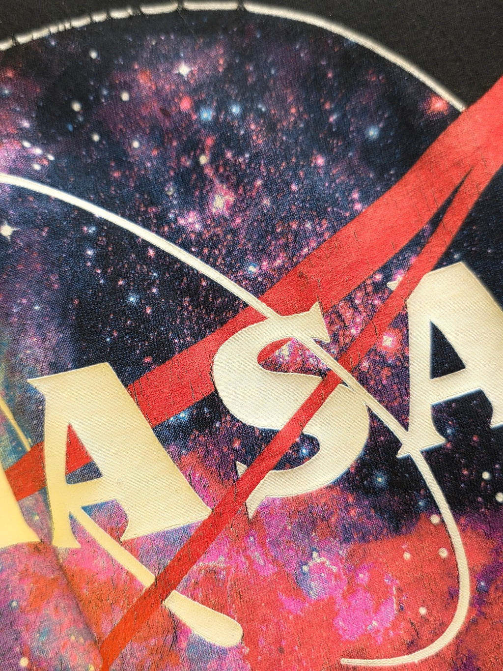 NASA Galaxy Logo T Shirt Black MX755