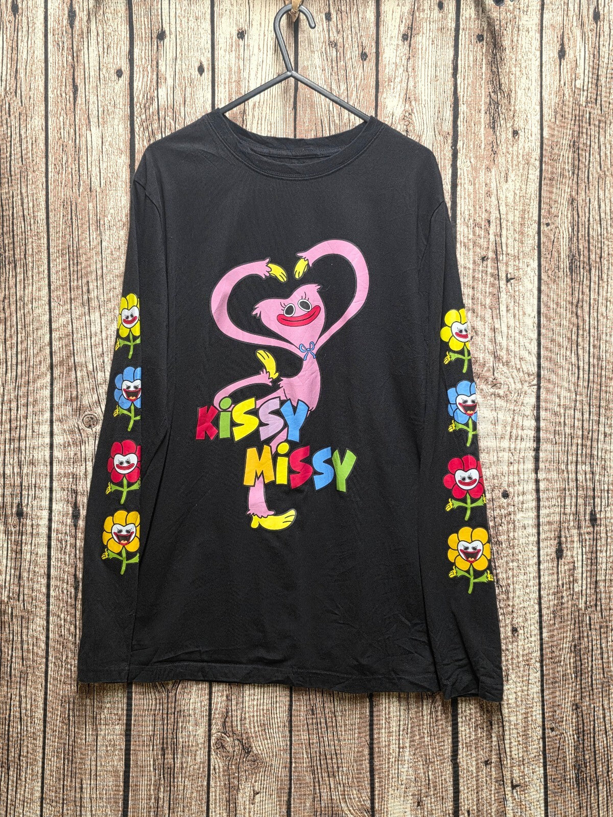 Poppy Playtime Kissy Missy Long Sleeve Shirt Black MX761