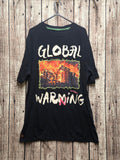 Original Fables Global Warming Graphic T Shirt Black L MX762