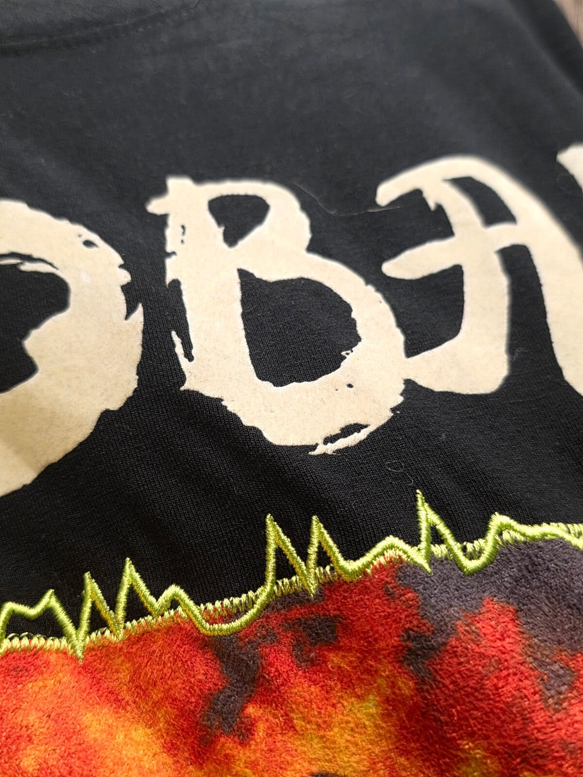 Original Fables Global Warming Graphic T Shirt Black L MX762