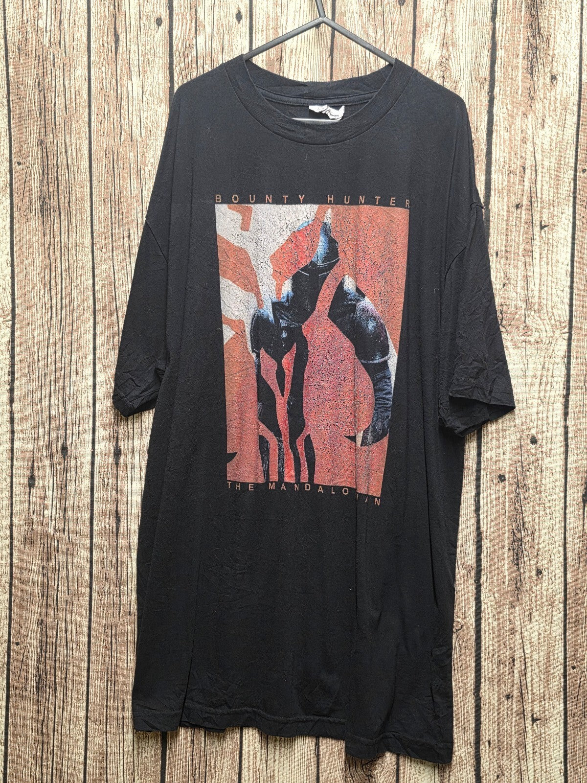 Star Wars The Mandalorian Bounty Hunter T Shirt Black XLT MX773