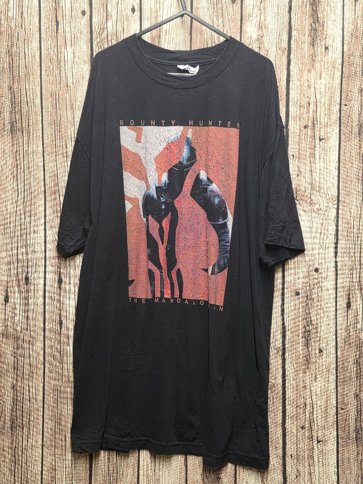 Star Wars The Mandalorian Bounty Hunter T Shirt Black XLT MX773