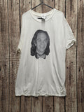 Even Stevens "Beans" Graphic Portrait T Shirt White MX776