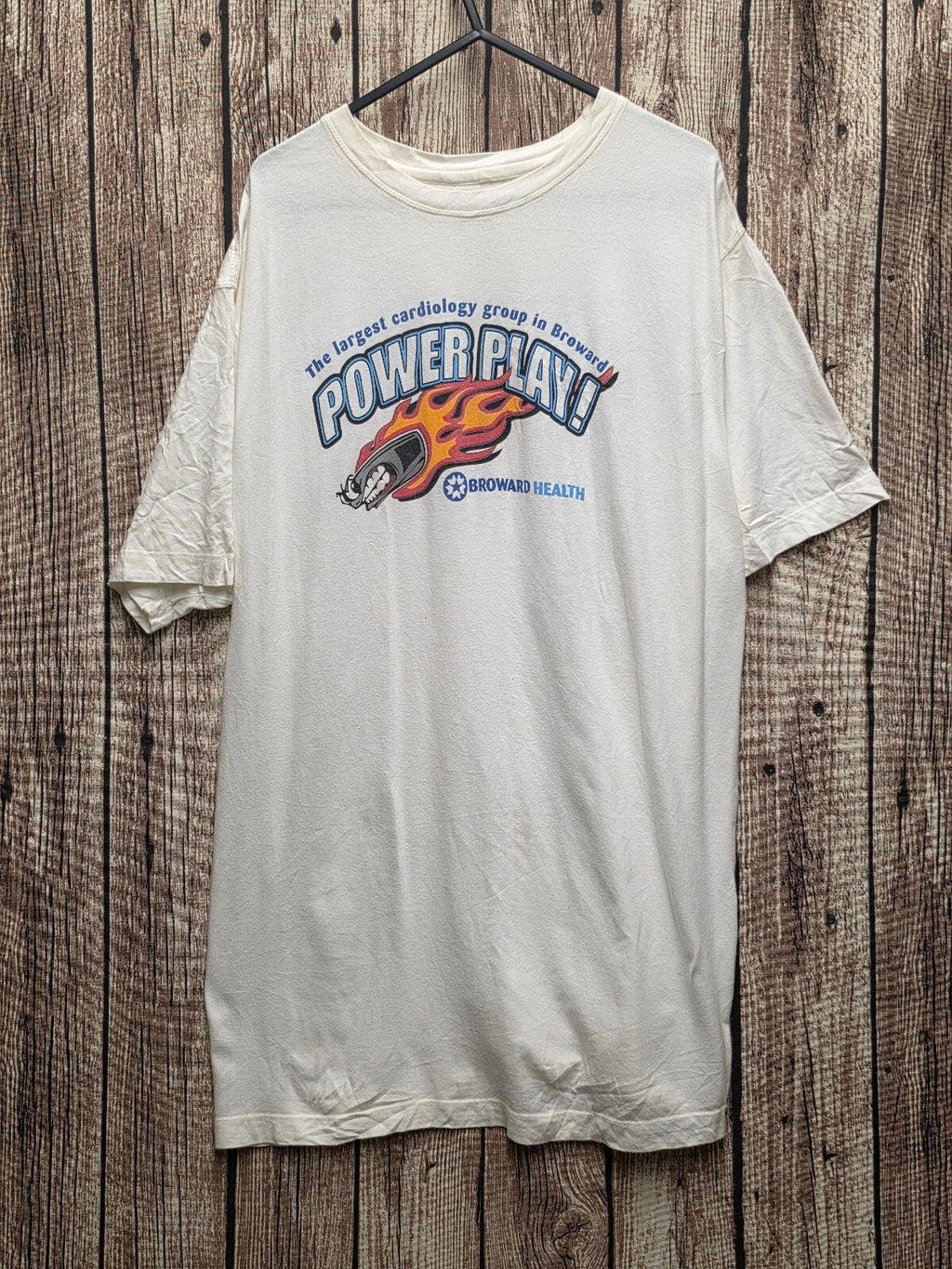 PowerPlay Cardiology Graphic T Shirt White MX781