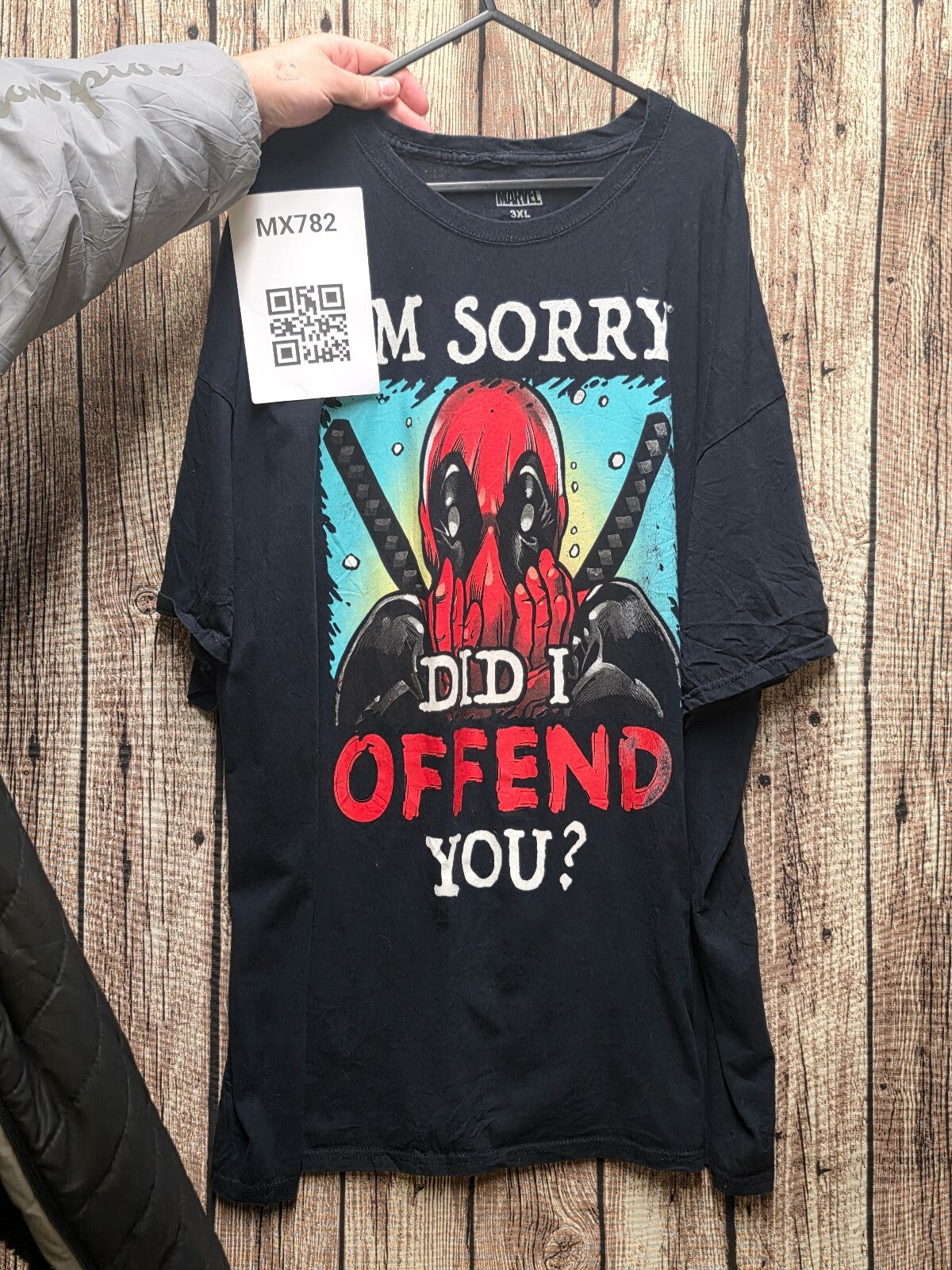 Marvel Deadpool I'm Sorry Graphic T Shirt Black 3XL MX782