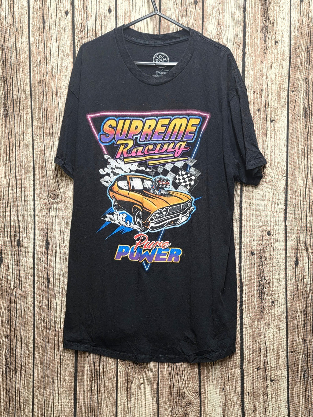 Supreme Racing Horsepower Graphic T Shirt Black MX784