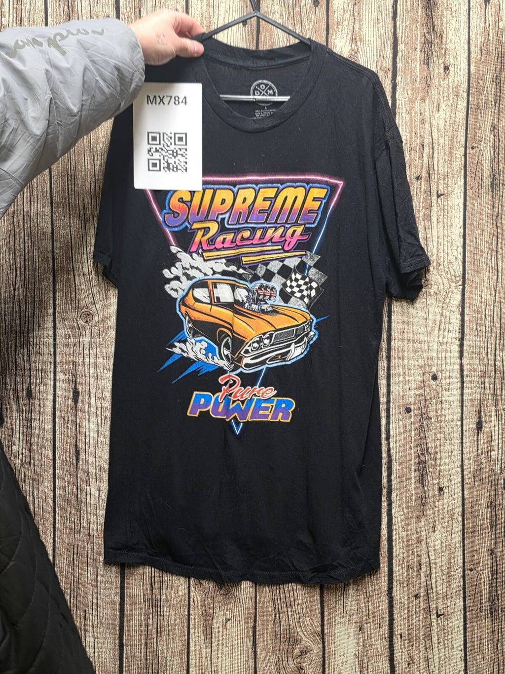 Supreme Racing Horsepower Graphic T Shirt Black MX784