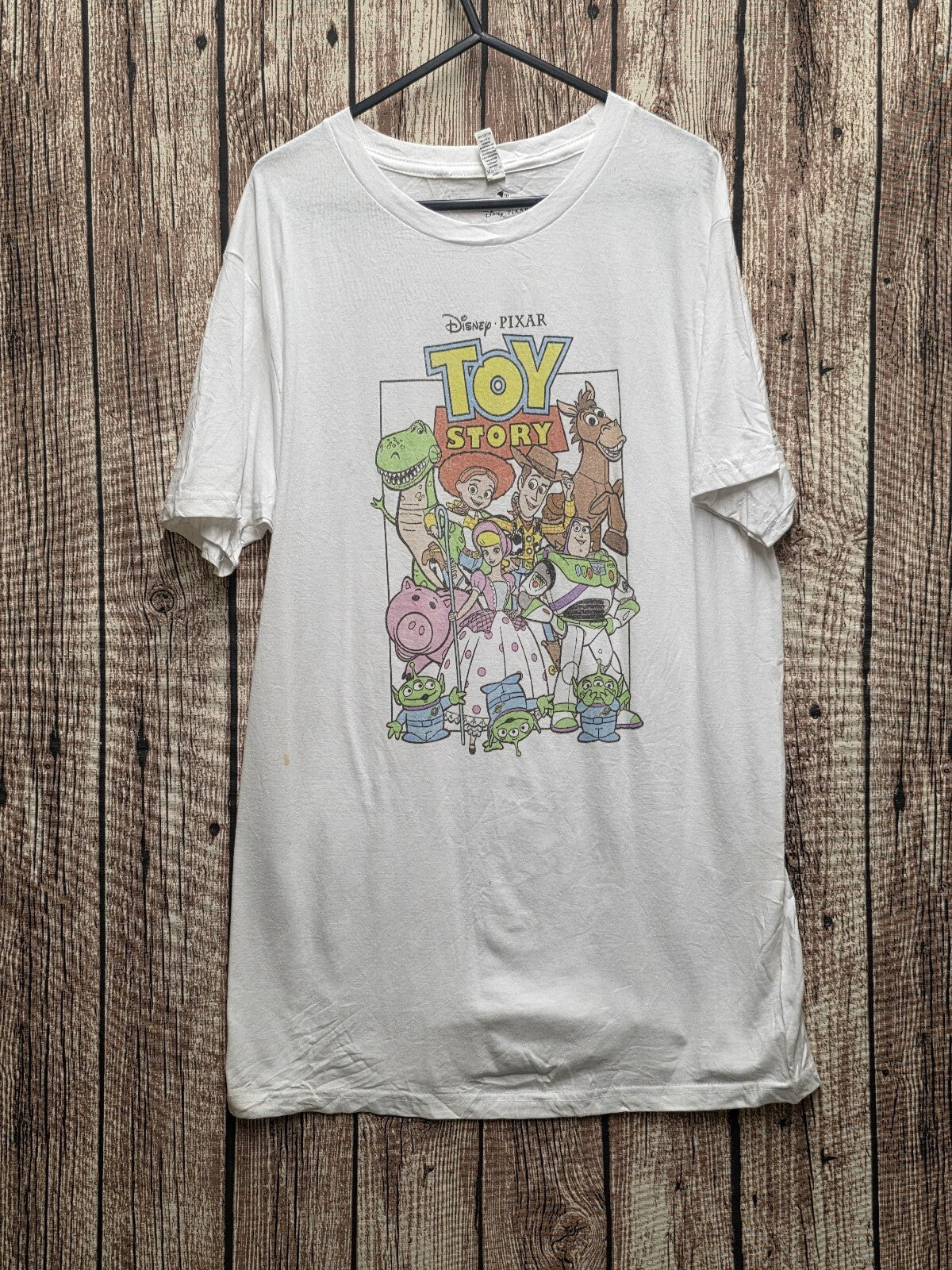 Disney Pixar Toy Story Character Graphic T Shirt White MX788