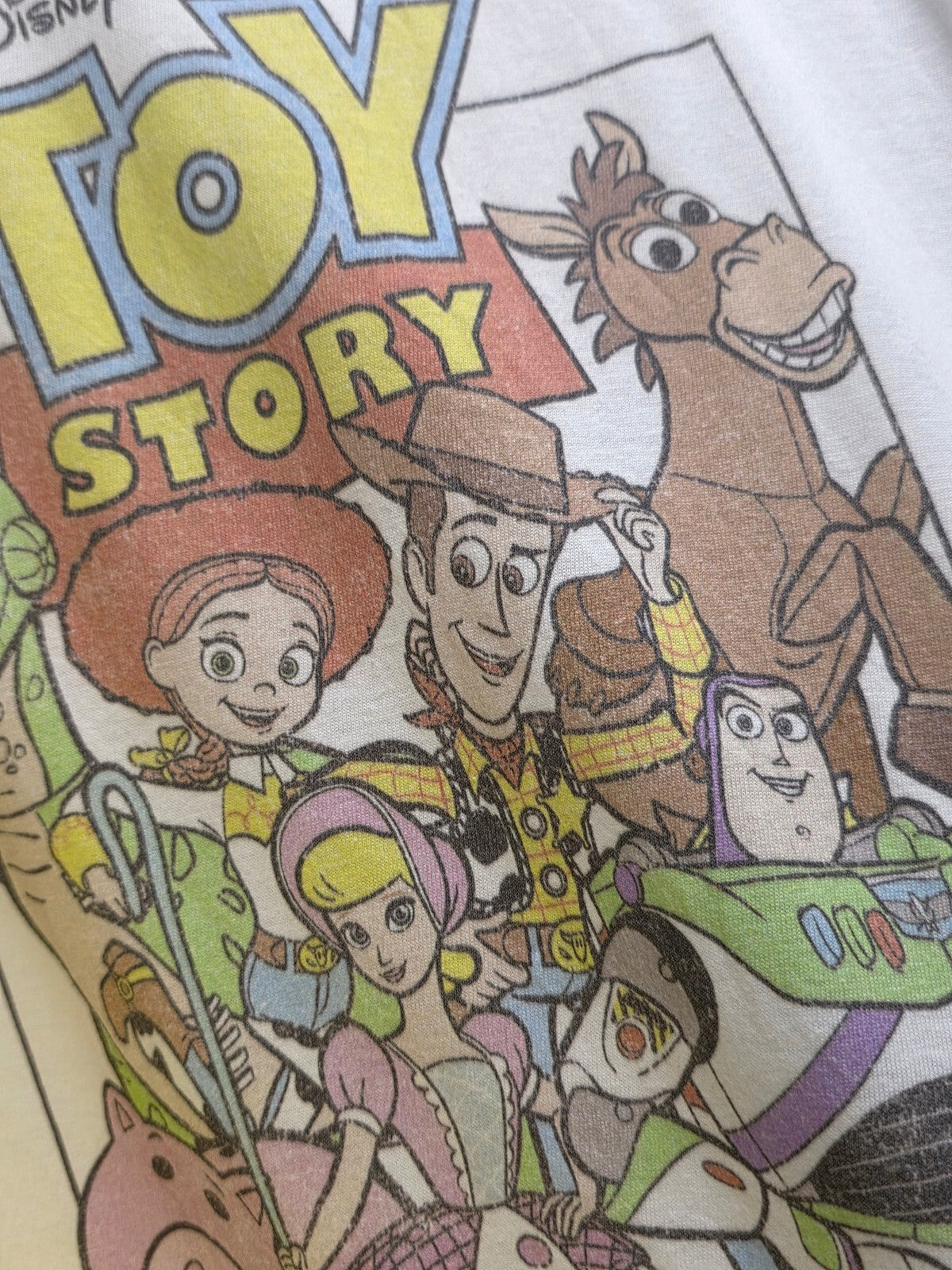 Disney Pixar Toy Story Character Graphic T Shirt White MX788