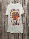 Naruto Ichiraku Ramen Graphic T Shirt Cream Size S MX792