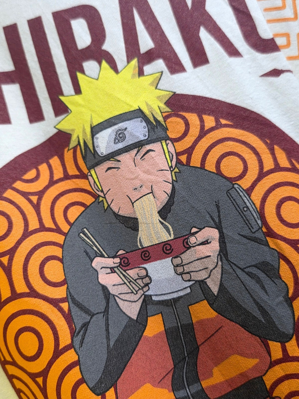 Naruto Ichiraku Ramen Graphic T Shirt Cream Size S MX792