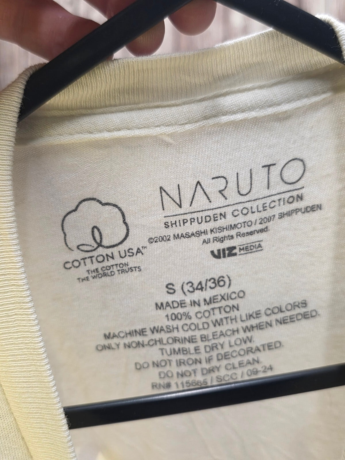 Naruto Ichiraku Ramen Graphic T Shirt Cream Size S MX792
