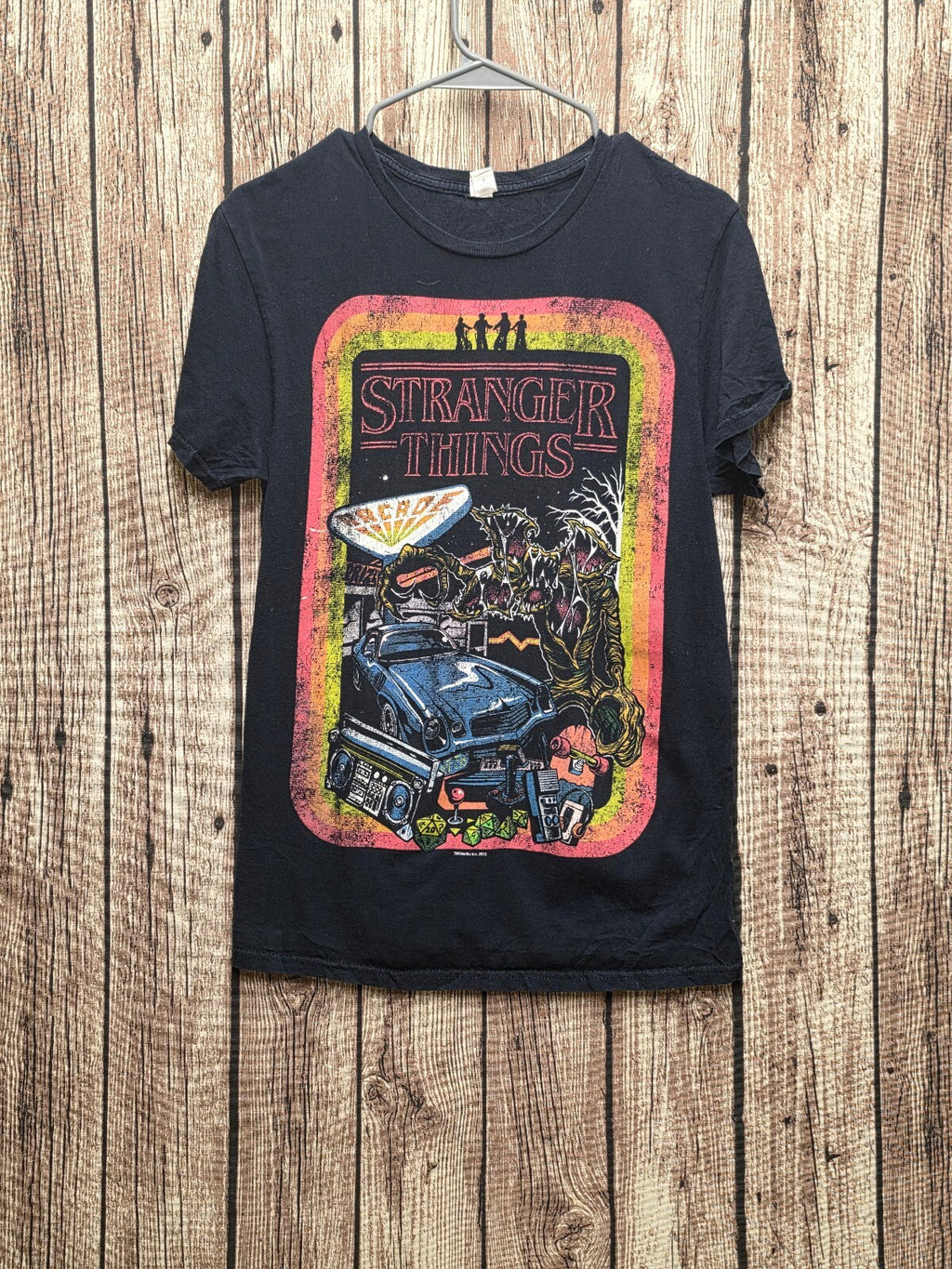 Stranger Things Graphic T Shirt Black Size S MX794