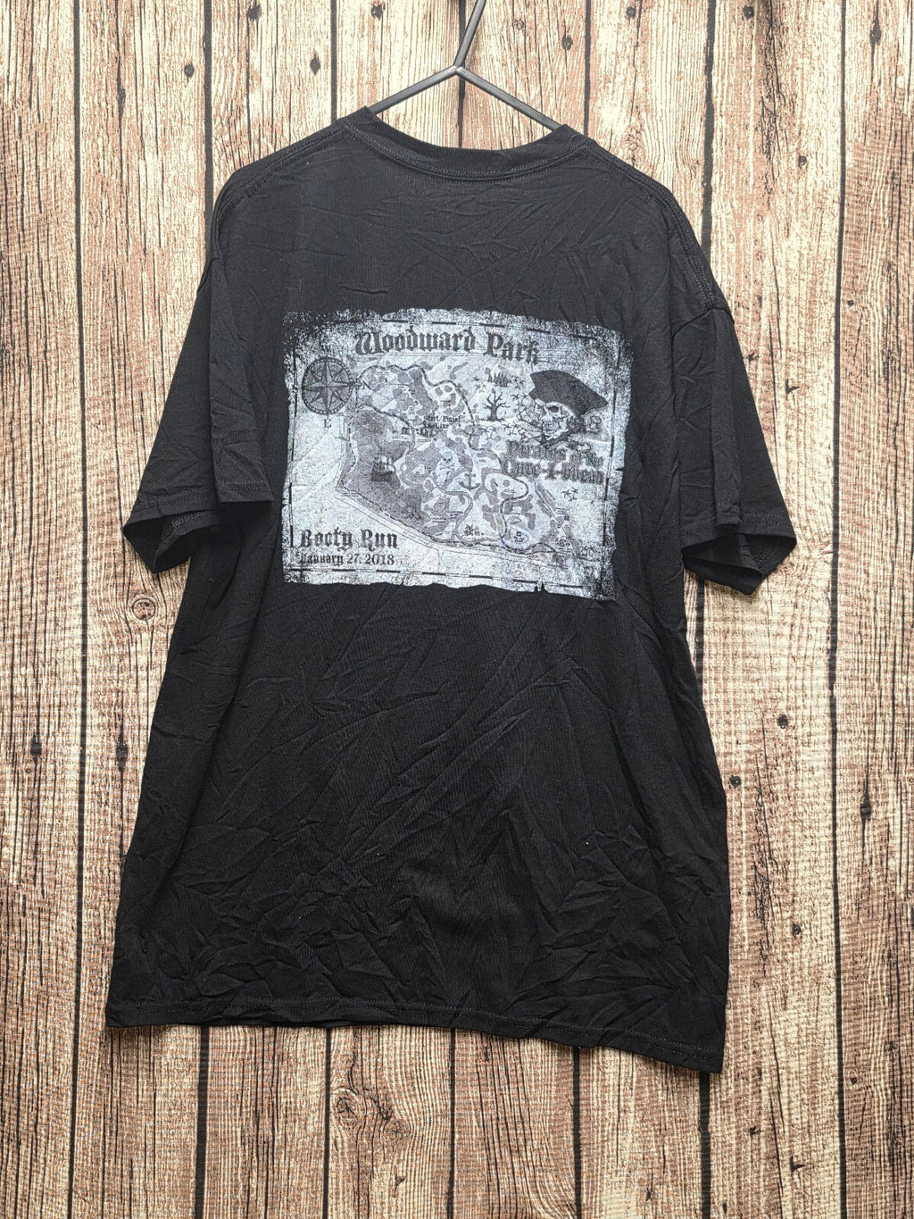 Pirates of the Caribbean Booty Run T Shirt Black Size L MX799