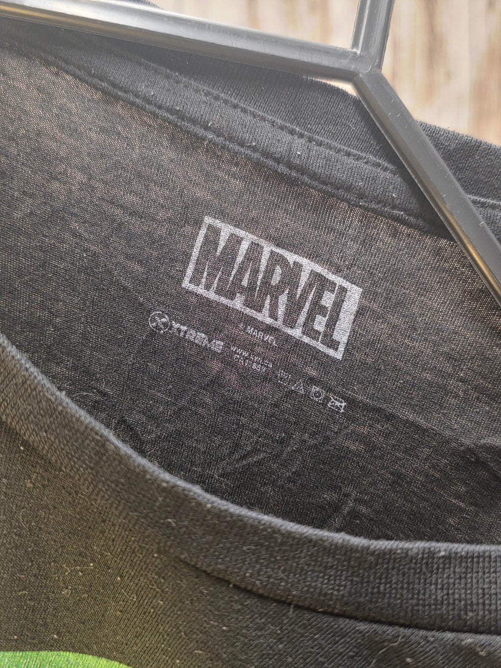 Marvel Hulk Smash Graphic T Shirt Black Size MX803