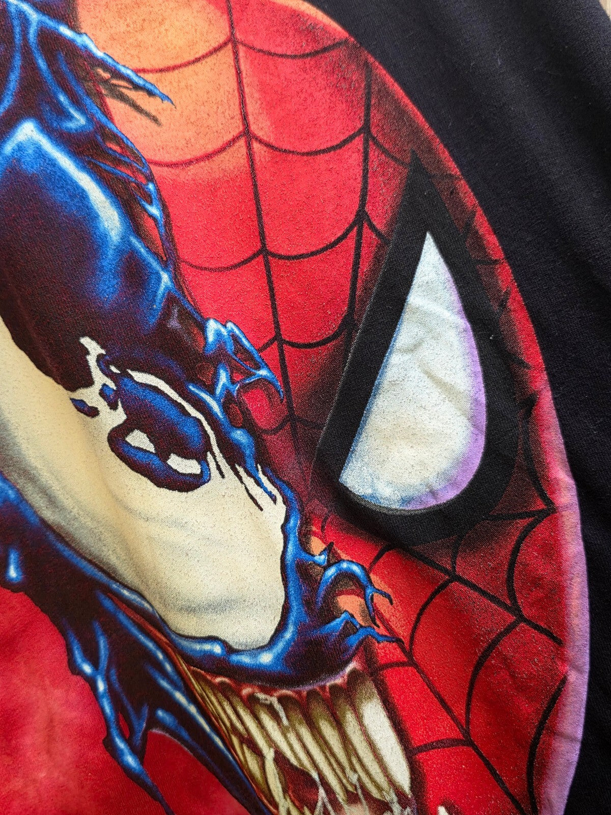 Marvel Spider Man Venom Graphic T Shirt Red Black Size M MX805