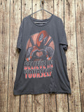 Marvel Deadpool Believe in Yourself T Shirt Grey MX809
