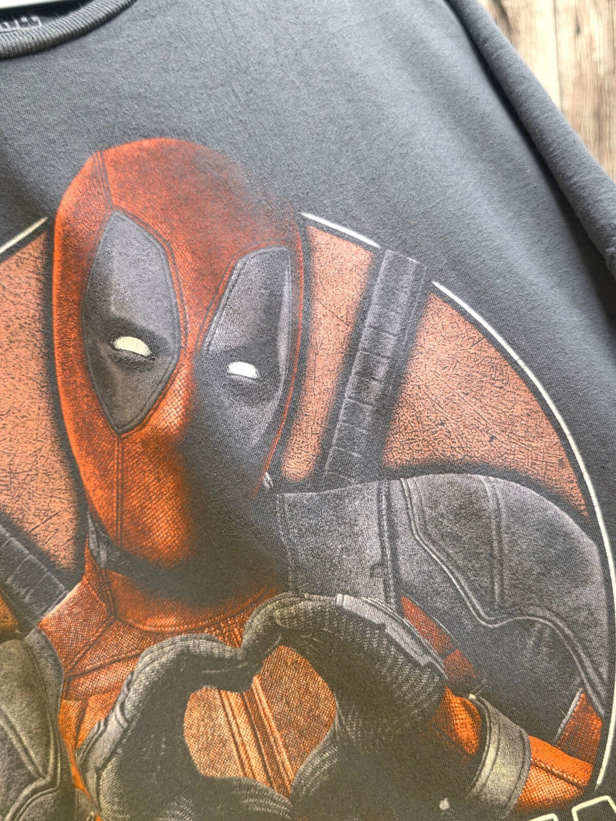 Marvel Deadpool Believe in Yourself T Shirt Grey MX809
