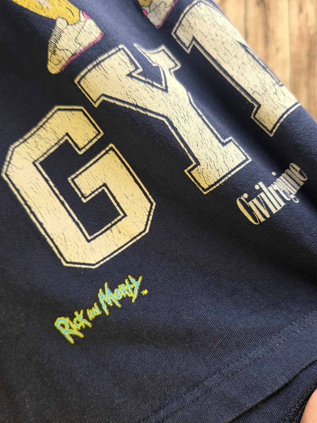 Civil Regime x Rick and Morty - Ricks Gym Graphic T Shirt Navy MX822
