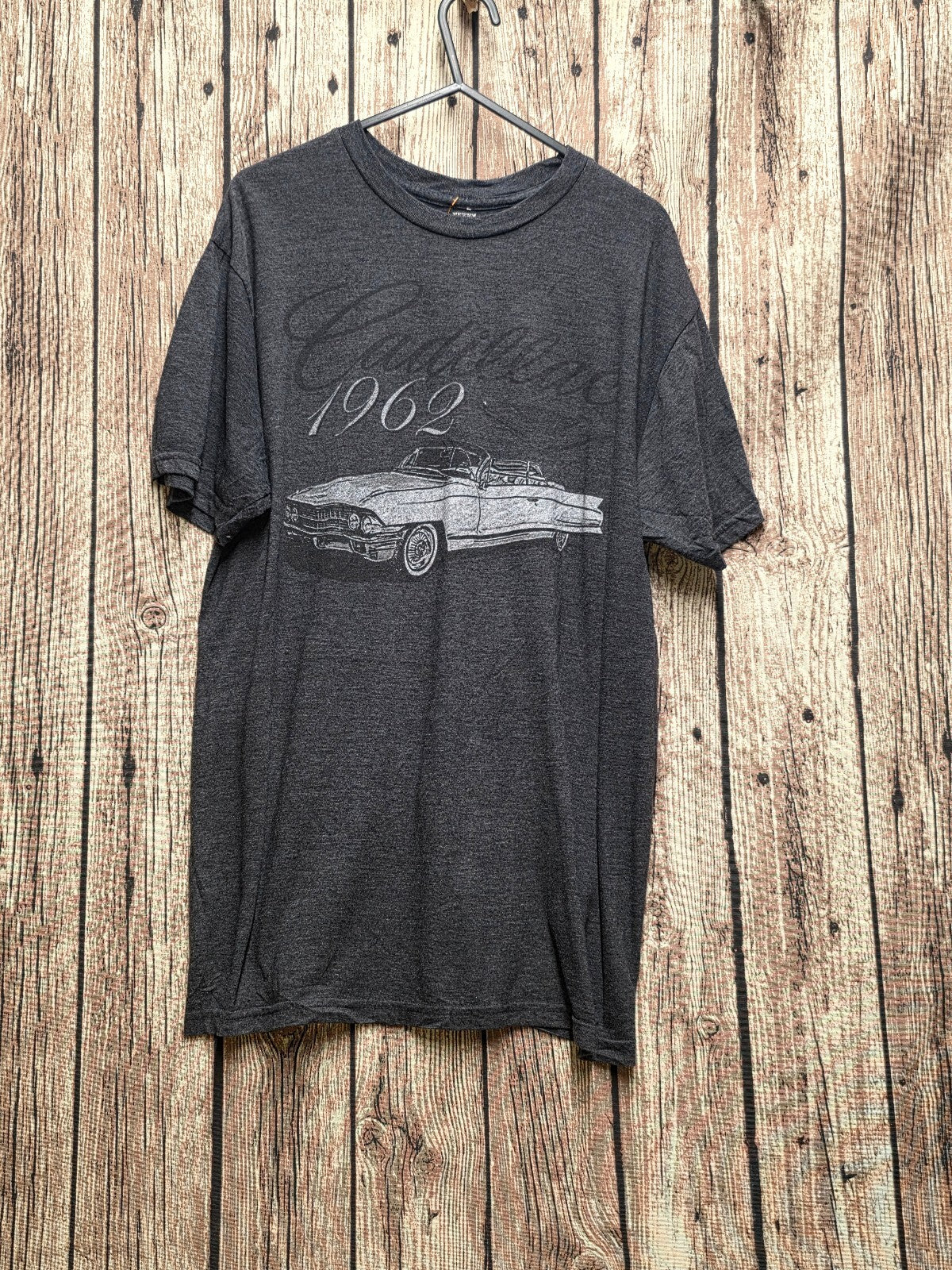 Cadillac 1962 Graphic T Shirt Charcoal MX827