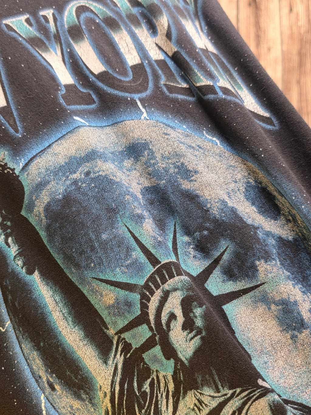 New York Empire State Graphic T Shirt Black XS MX829