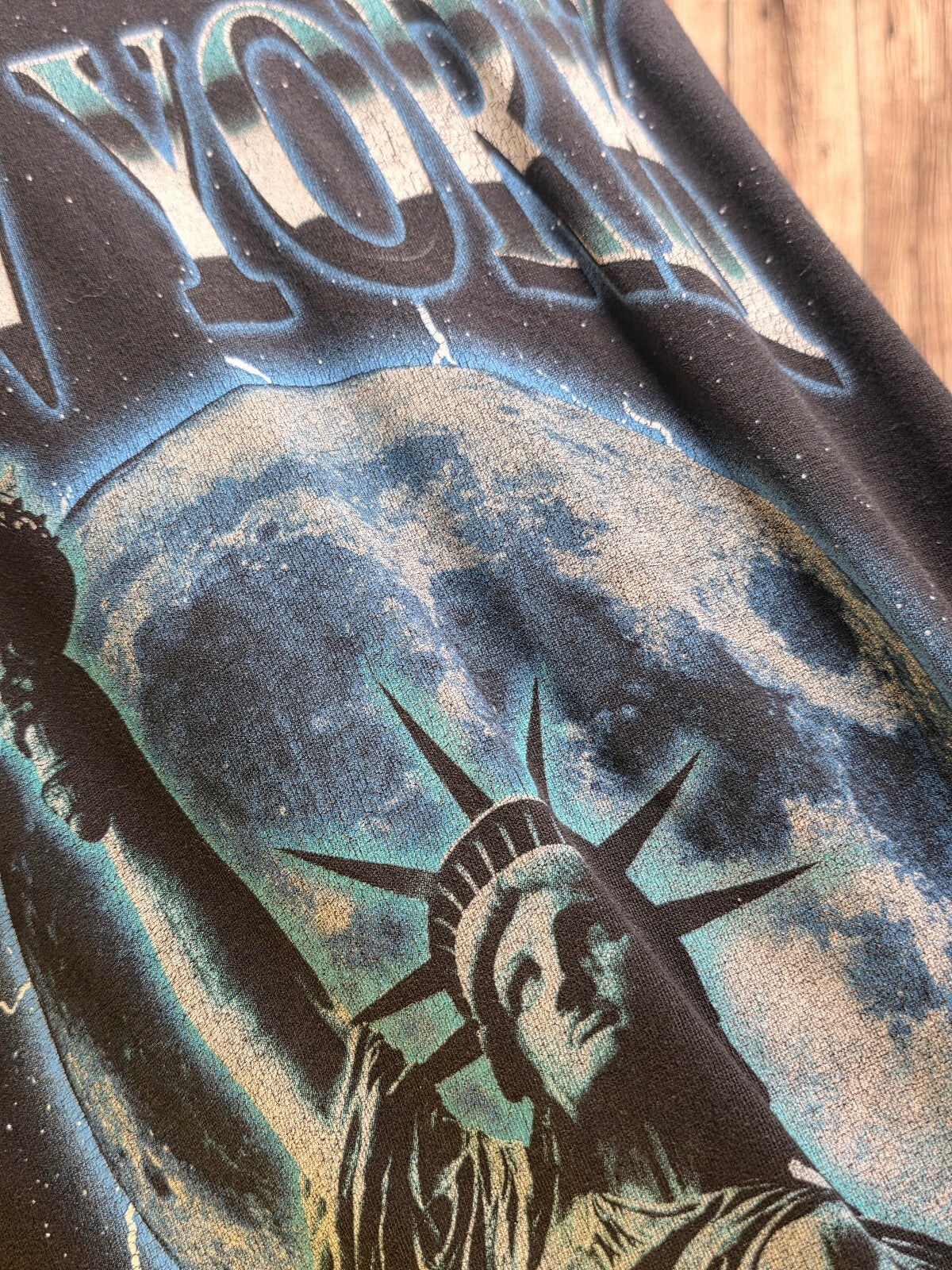 New York Empire State Graphic T Shirt Black XS MX829