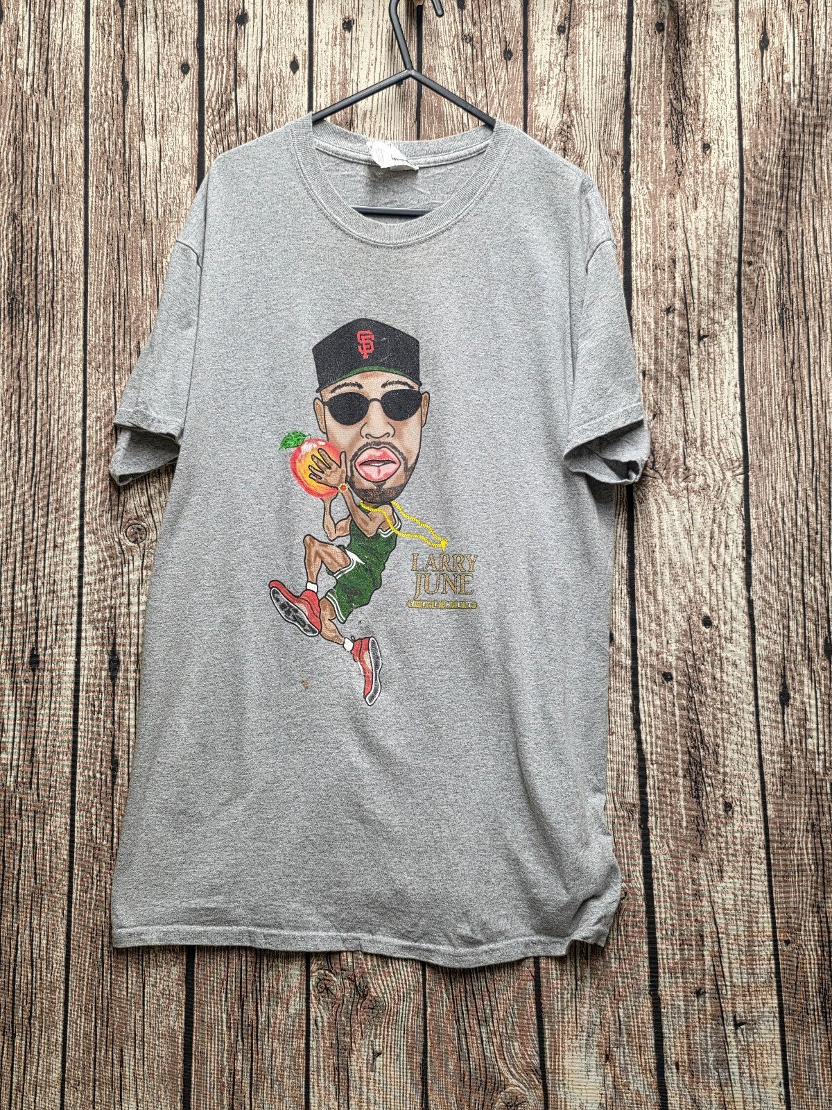Larry June Celestial Graphic T Shirt Grey MX833