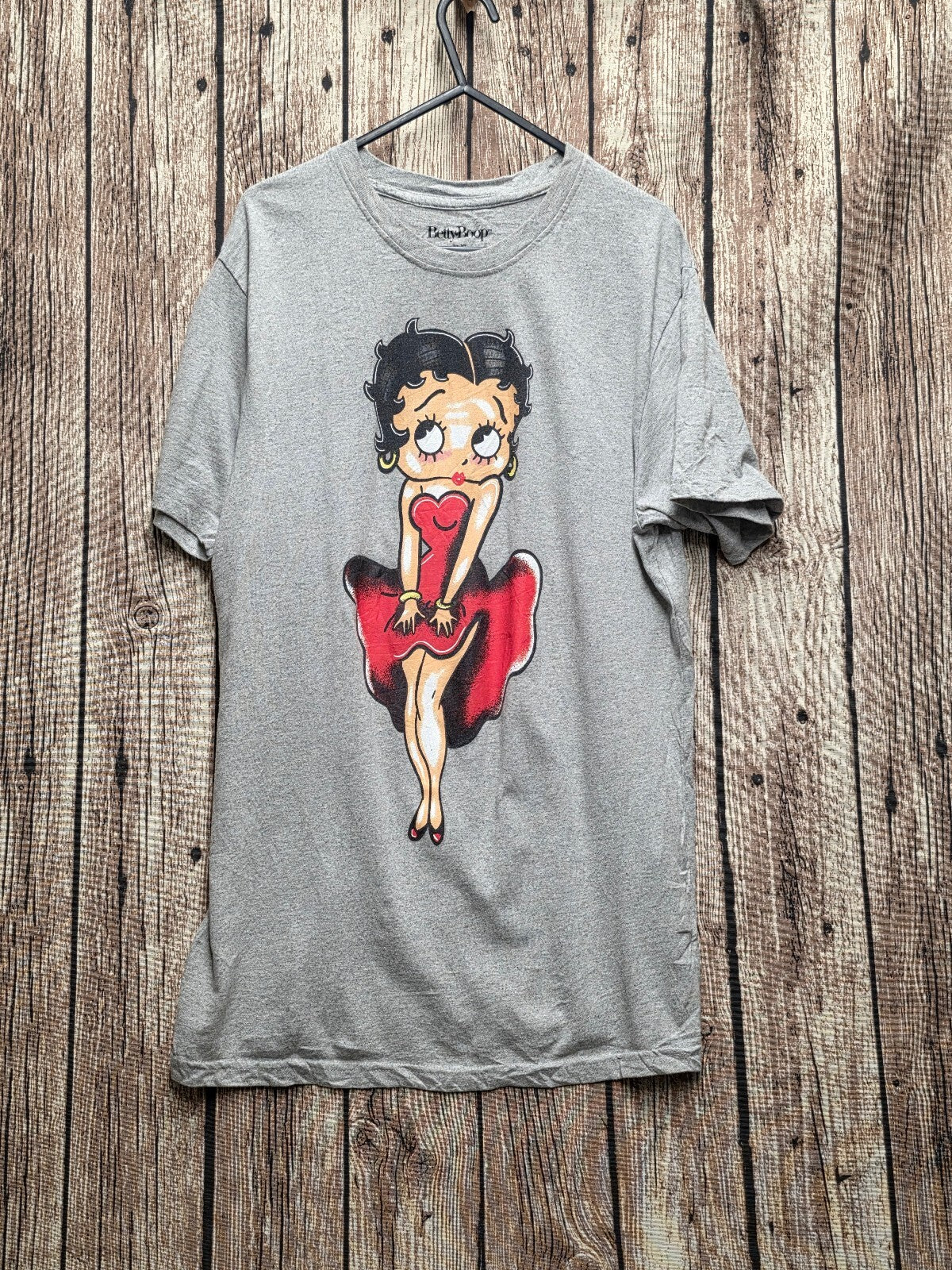 Betty Boop Graphic T Shirt Grey MX838