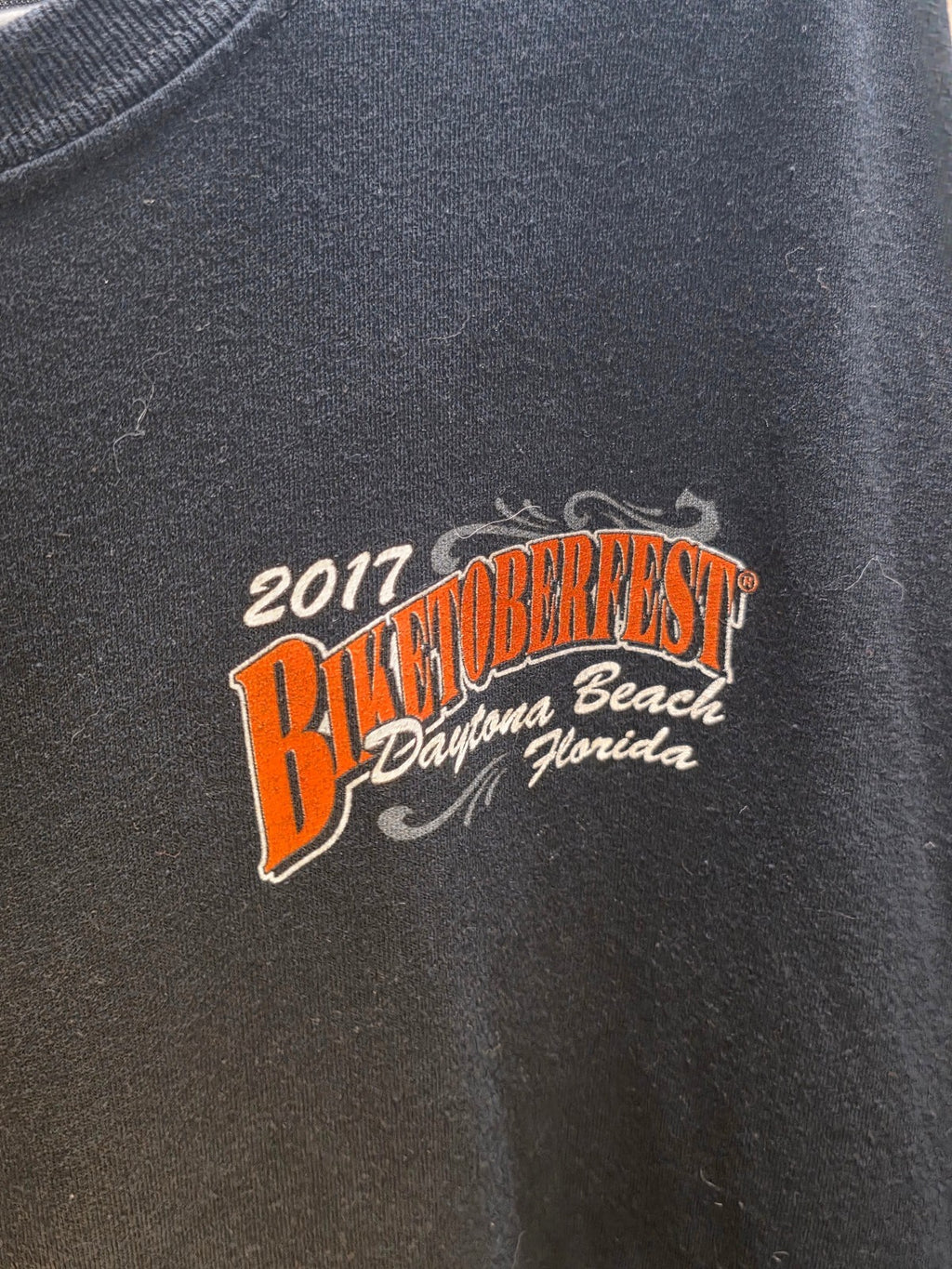 Biketoberfest Daytona Beach 2017 Graphic T Shirt Black MX840