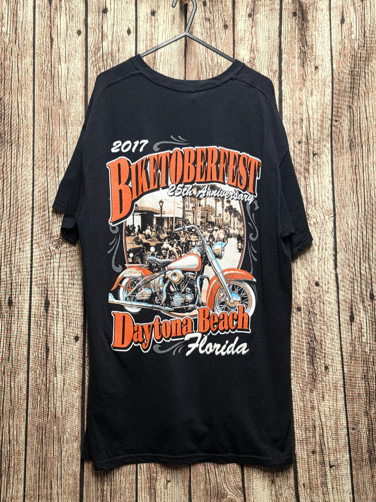 Biketoberfest Daytona Beach 2017 Graphic T Shirt Black MX840
