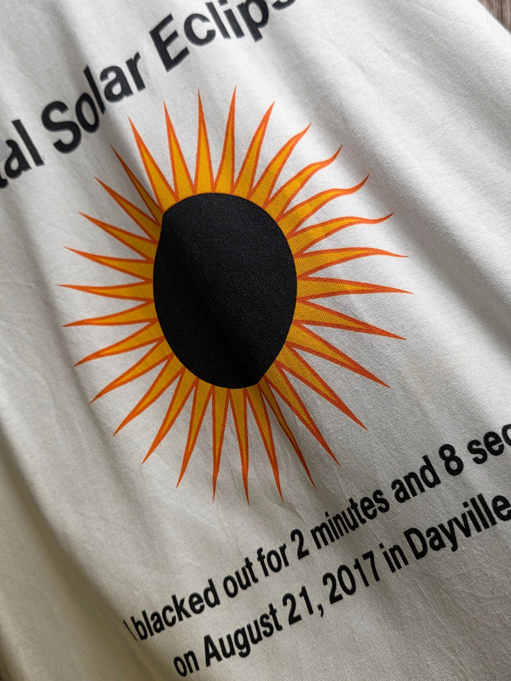 Total Solar Eclipse Dayville Oregon Graphic T Shirt White MX843