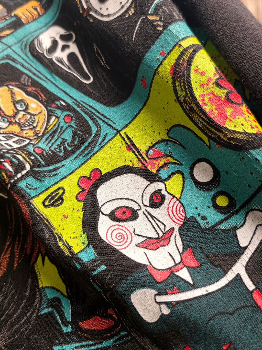 Slashers Horror Graphic T Shirt Black MX844
